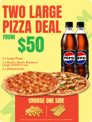 2 Large Pizza Deal