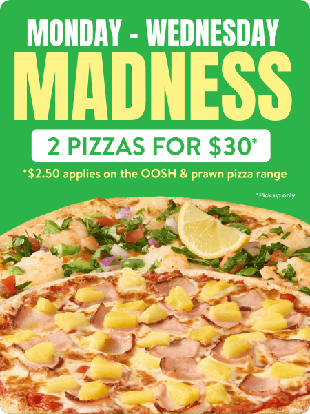 Midweek Madness - Two Pizzas