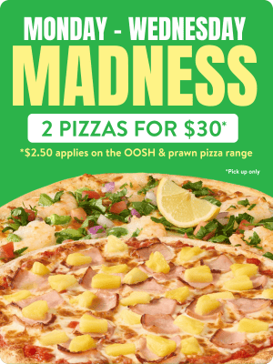 Midweek Madness - Two Pizzas